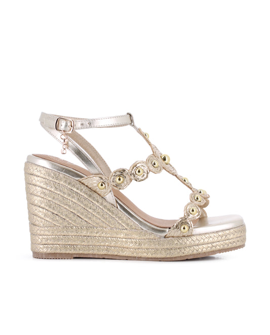 Sandalias Blogger Noaia Dorado Mujer