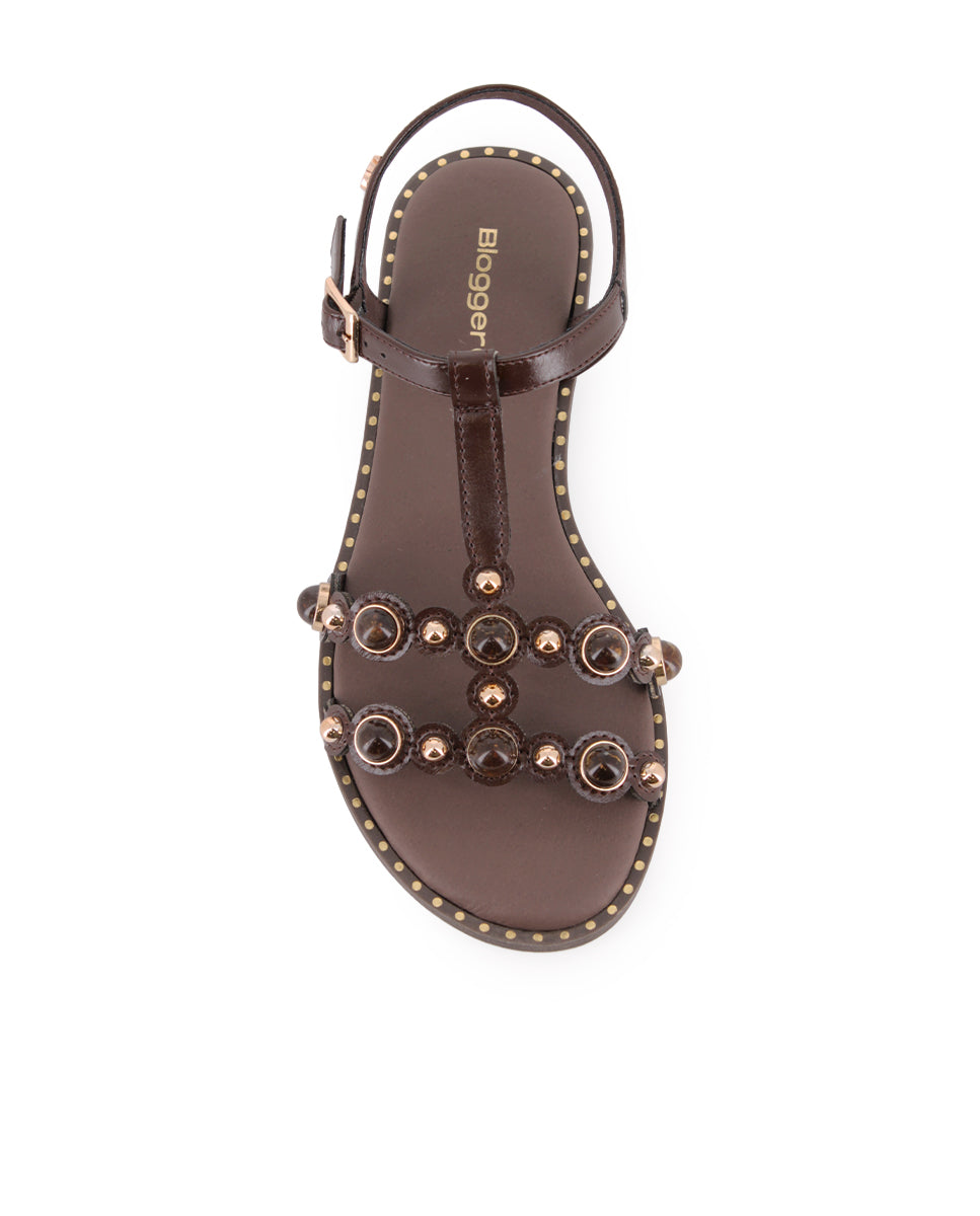 Sandalias Blogger Trento Marrón Mujer