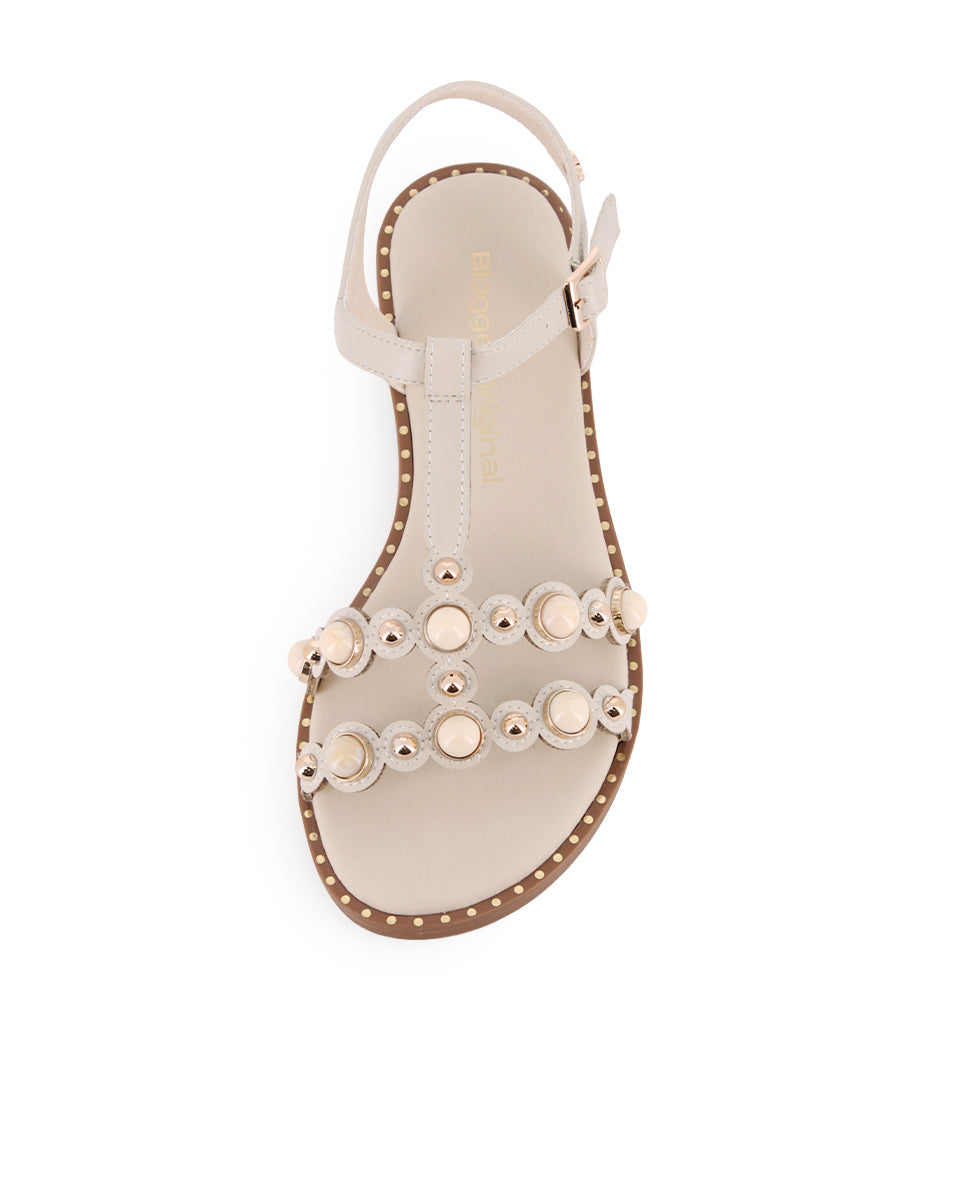 Sandalias Blogger Trento Beige Mujer