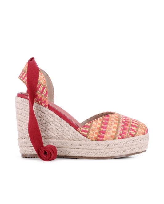 Sandalias Blogger Isleña Rojo Mujer