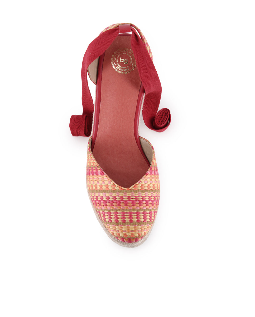 Sandalias Blogger Isleña Rojo Mujer
