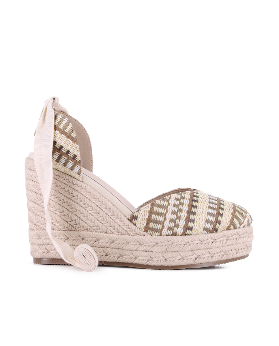 Sandalias Blogger Isleña Beige Mujer
