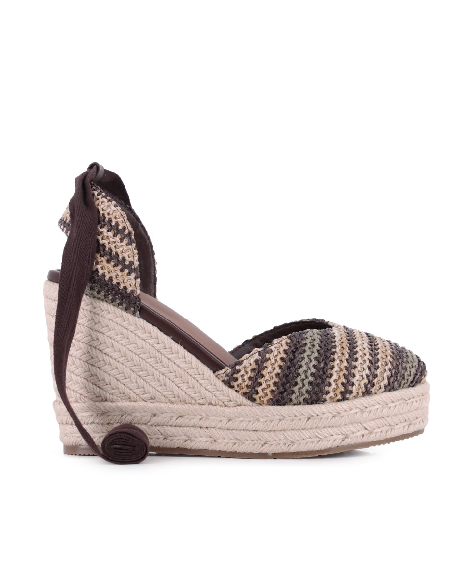 Sandalias Blogger Isleña Marrón Mujer