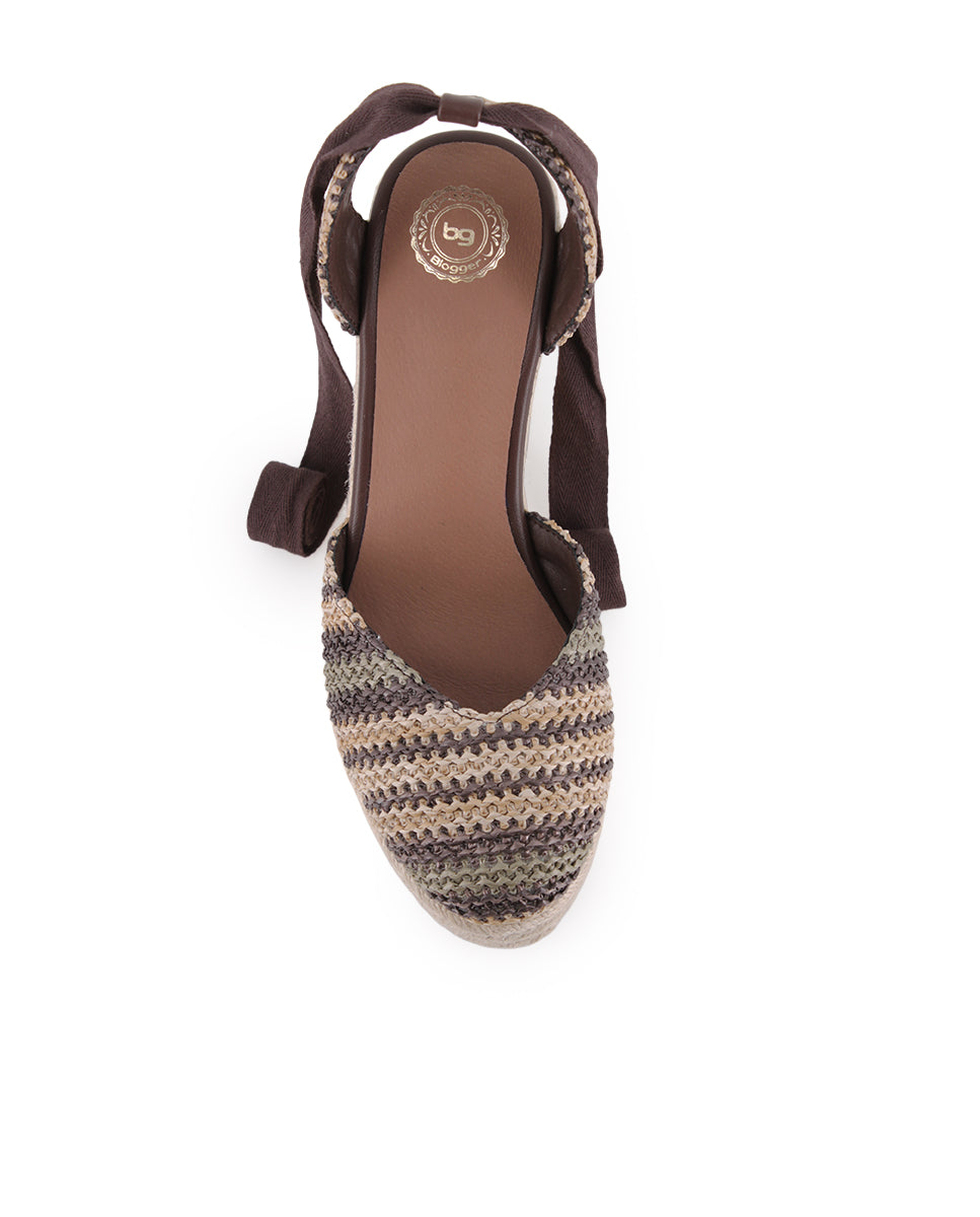 Sandalias Blogger Isleña Marrón Mujer