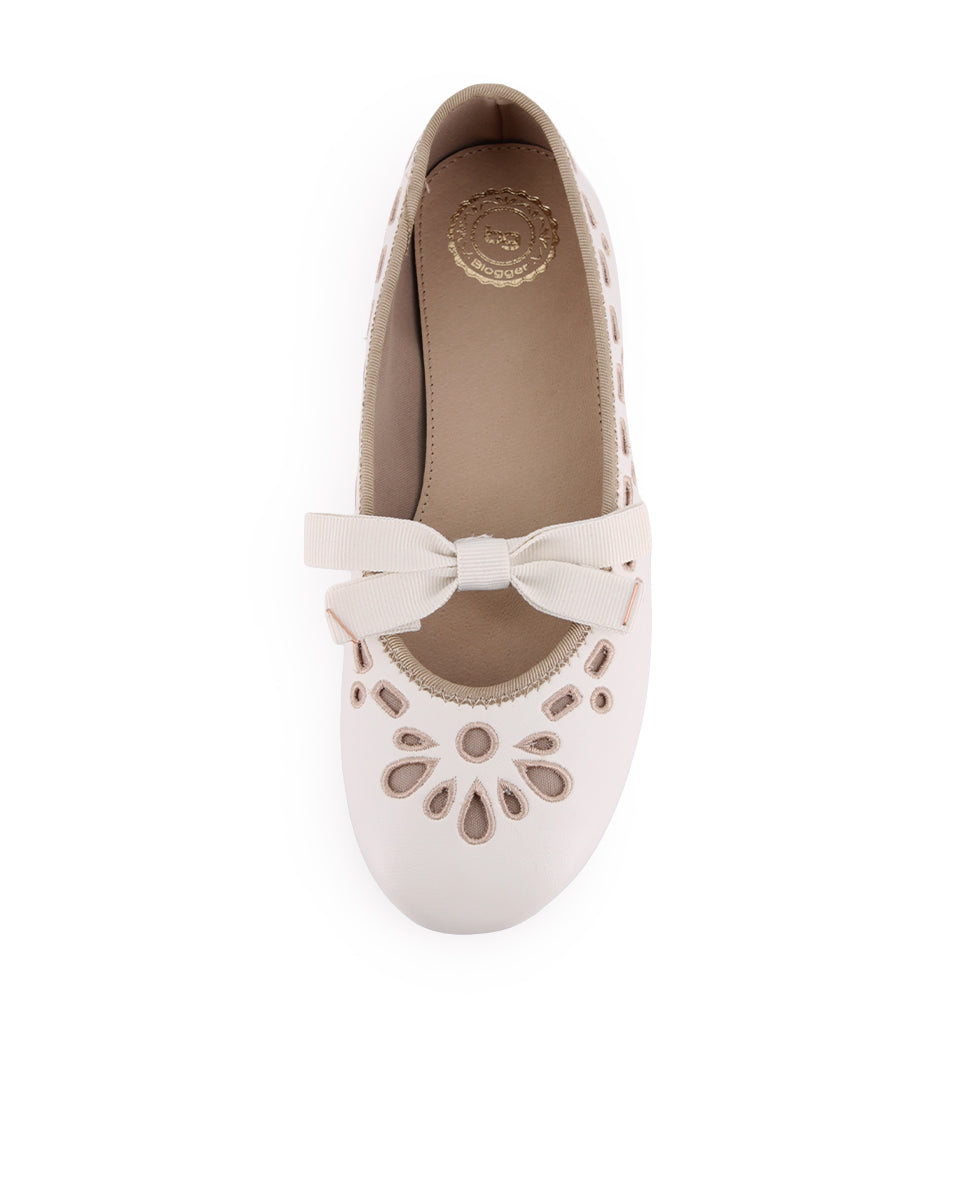 Bailarina Blogger Vionette Blanco Mujer