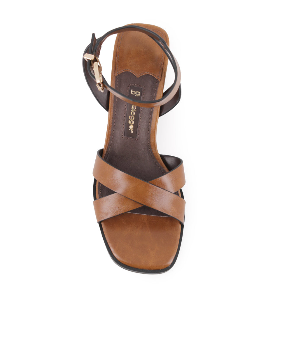 Sandalias Blogger Fatima Cuero Mujer