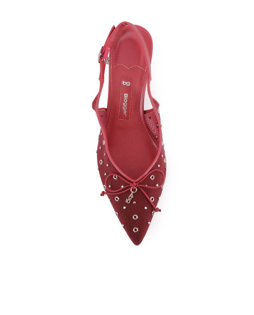 Tacones Blogger Palermo Rojo Mujer