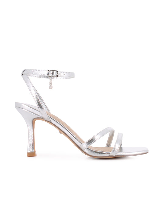Sandalias Blogger Mandarine Plateado Mujer