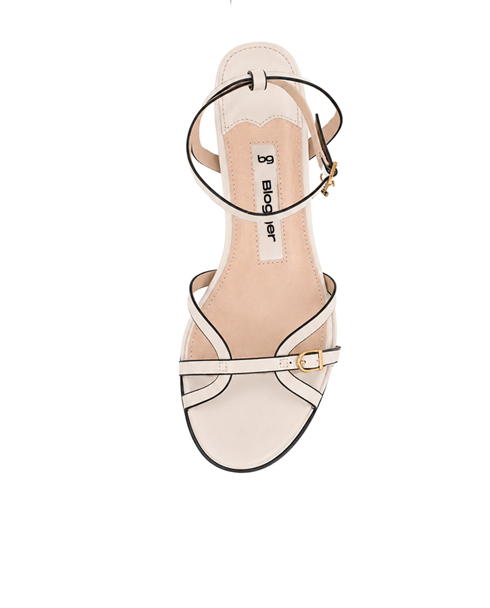 Sandalias Blogger Beverly Blanco Mujer