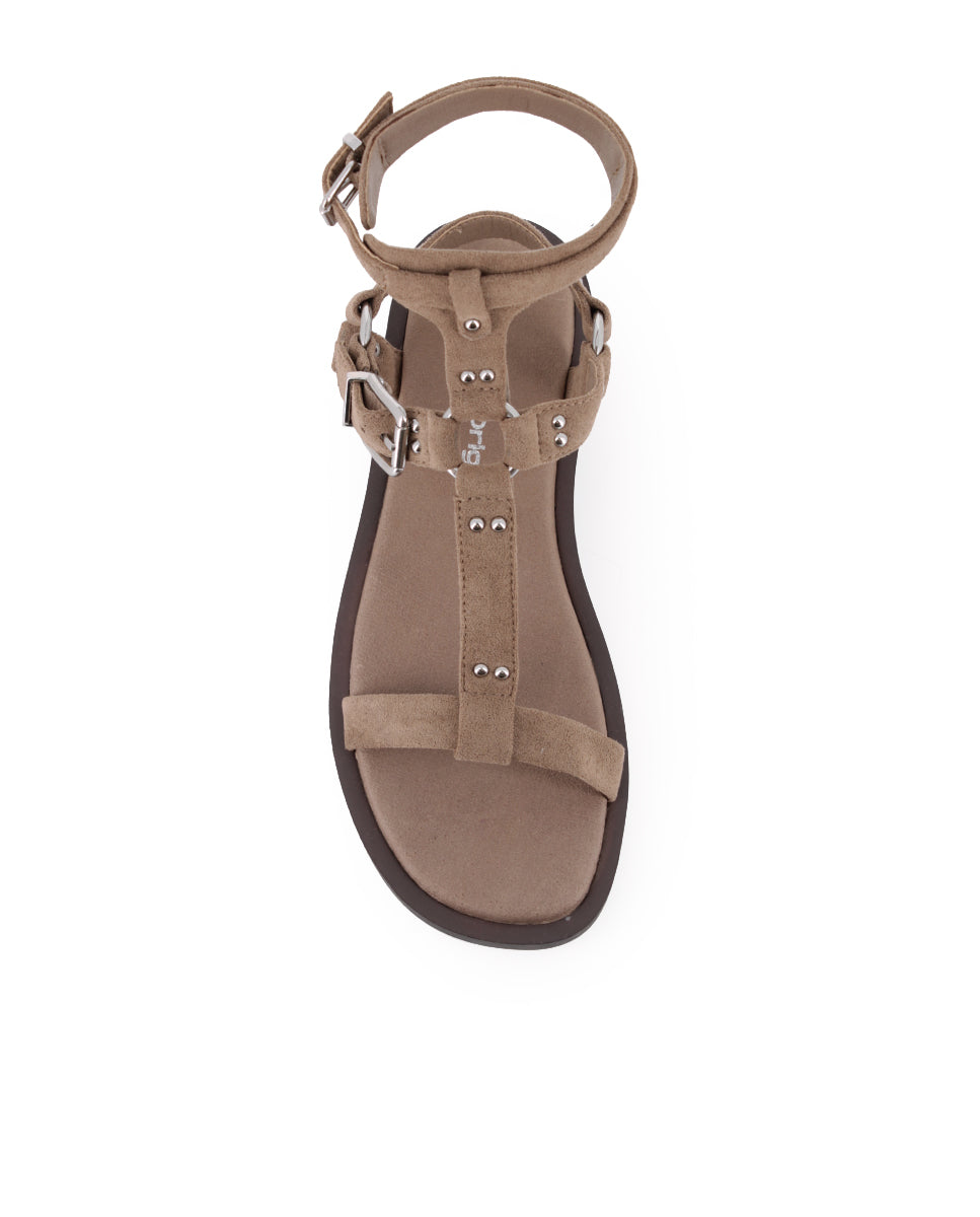 Sandalias Blogger Zarelle Taupe Mujer