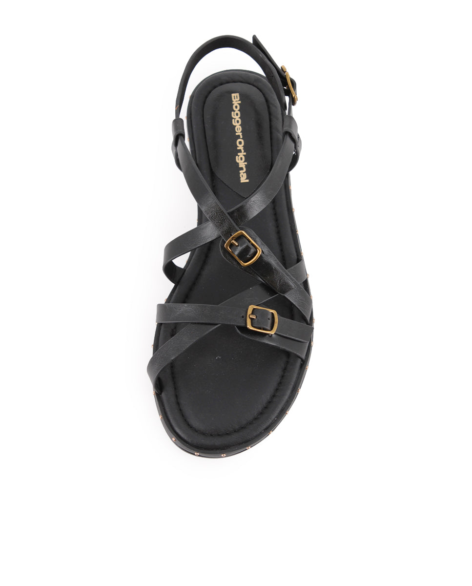 Sandalias Blogger Rosabelle Negro Mujer