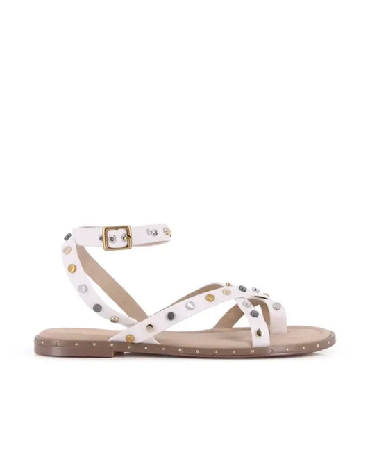 Sandalias Blogger Valencia Blanco Mujer
