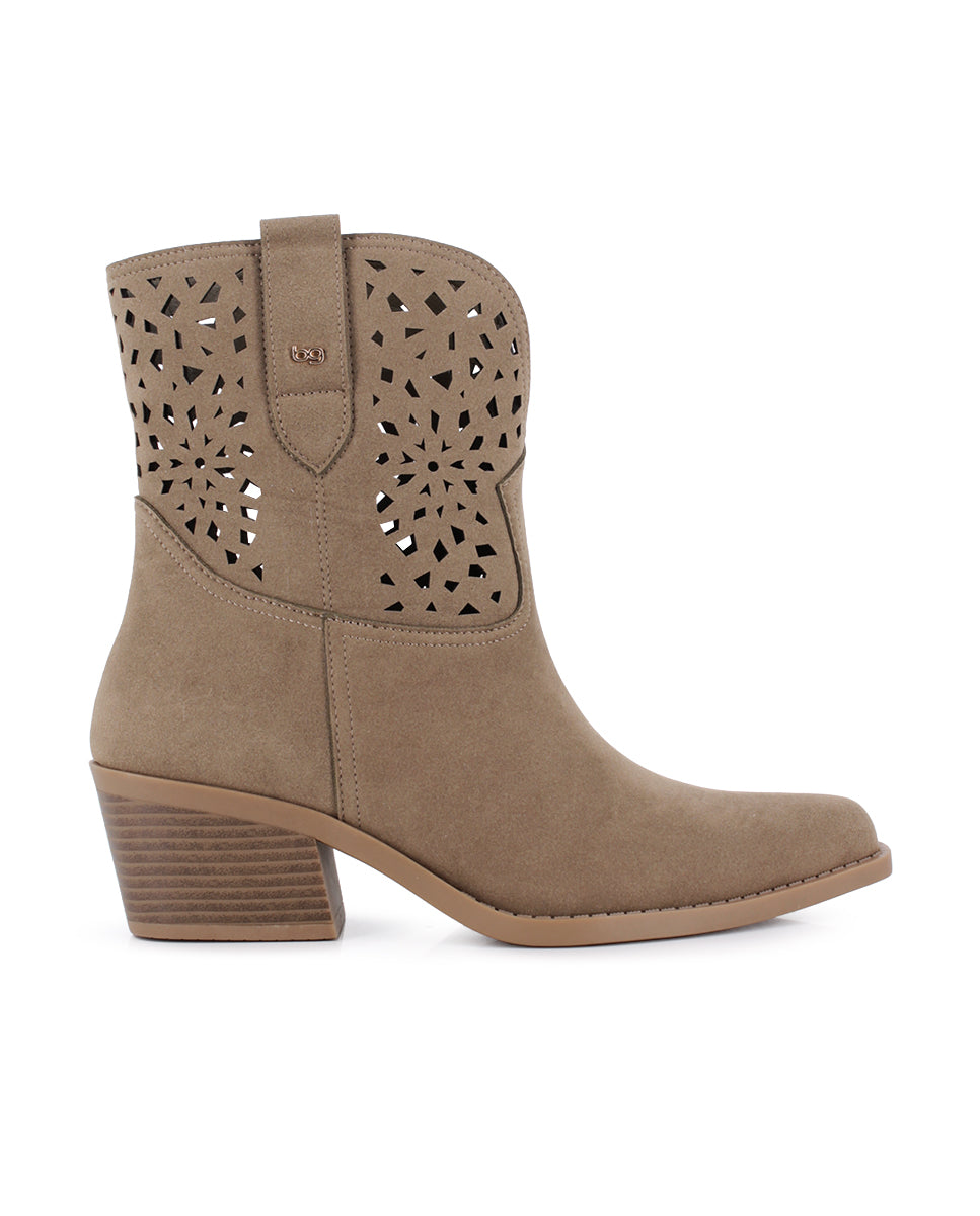 Botines Blogger Hoodoo Taupe Mujer