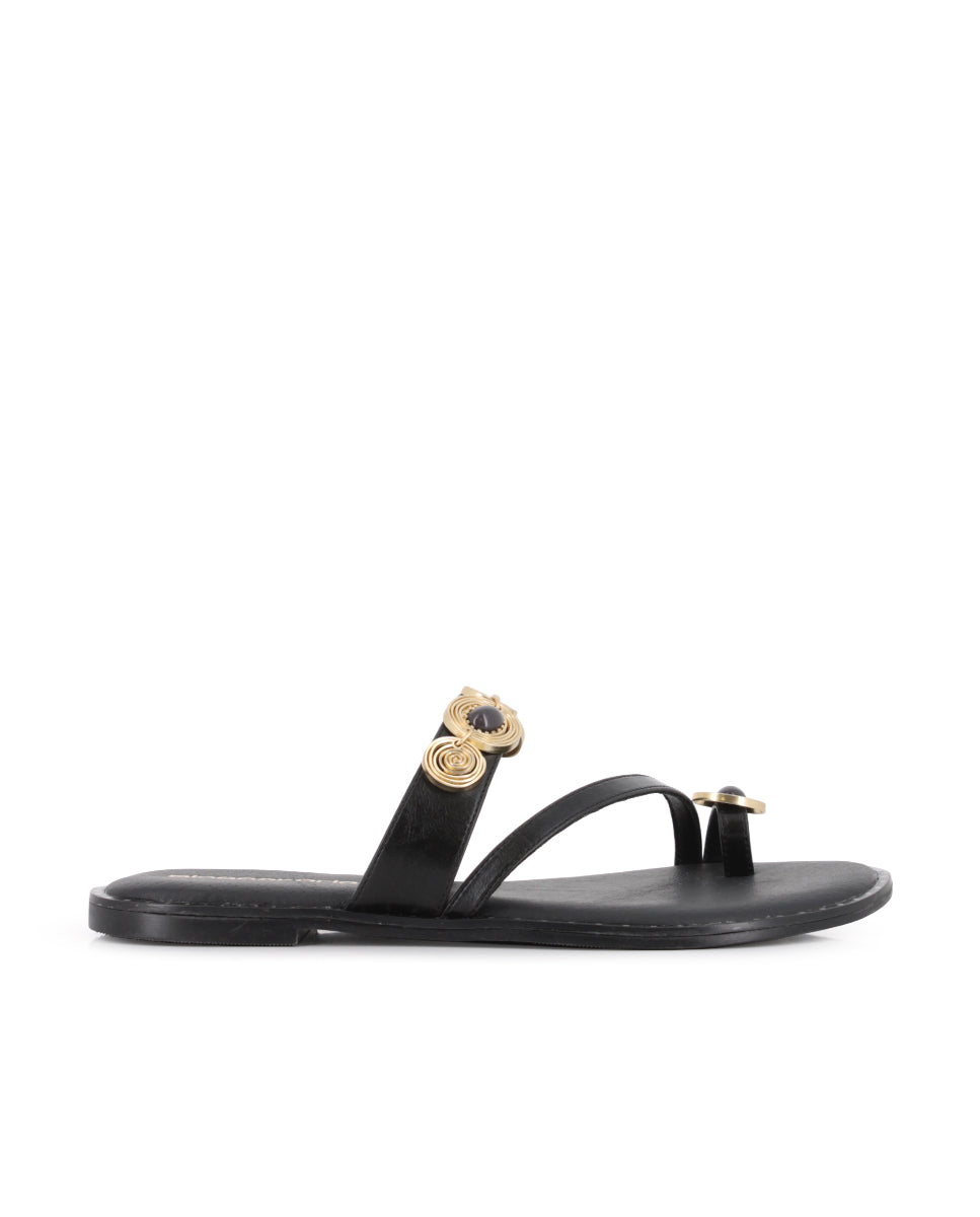 Sandalias Blogger Toscana Negro Mujer