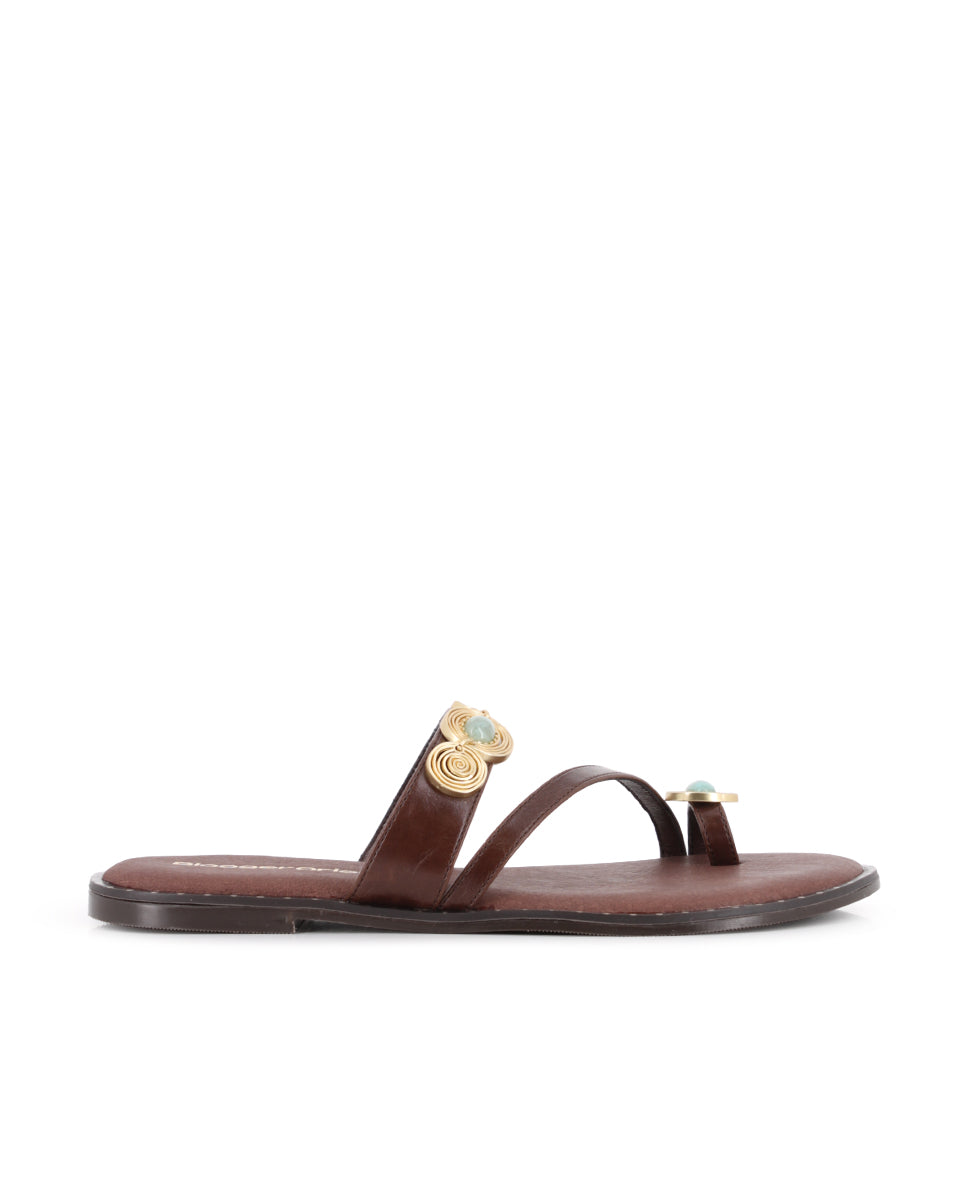 Sandalias Blogger Toscana Marrón Mujer