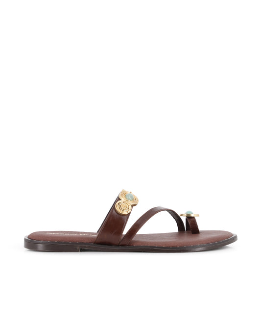Sandalias Blogger Toscana Marrón Mujer