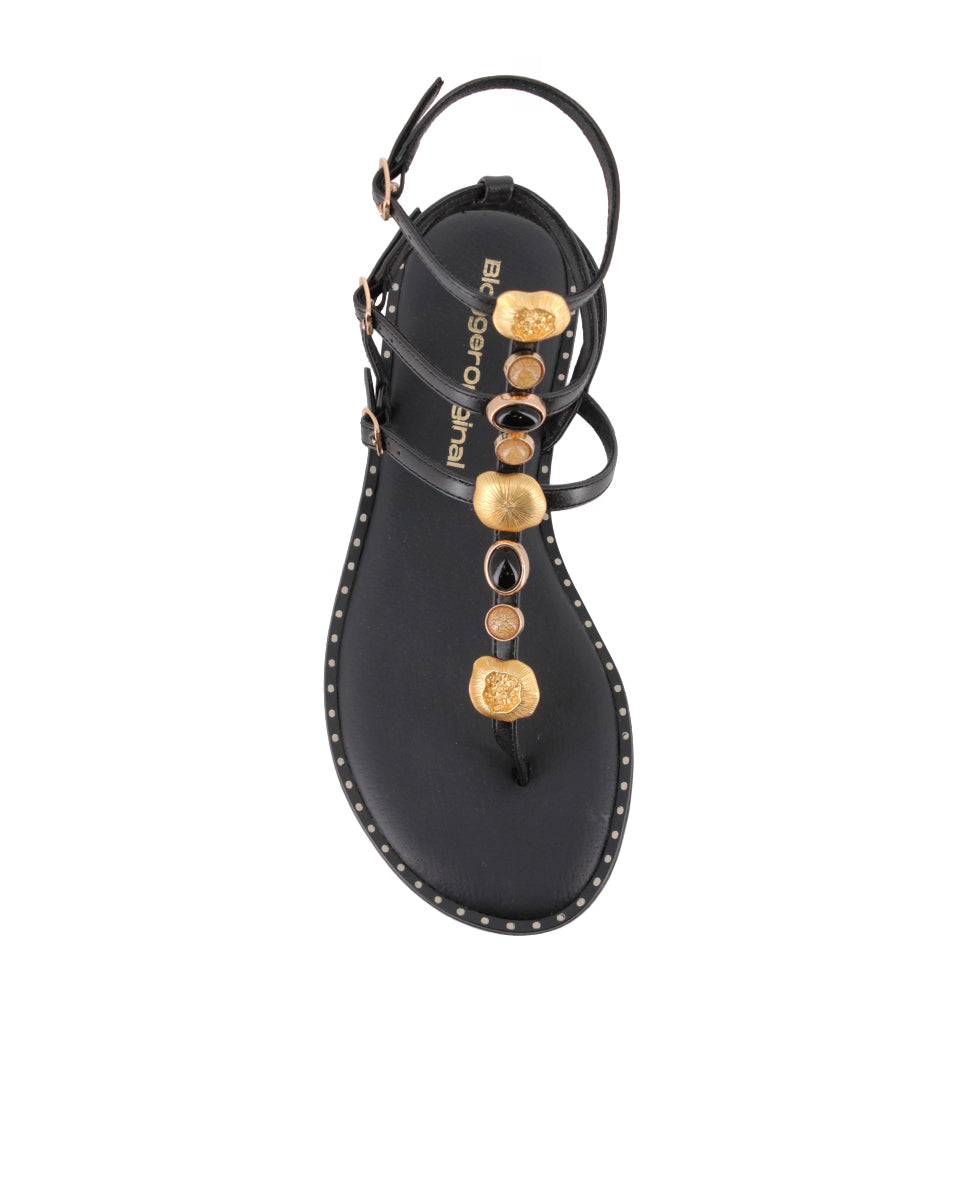 Sandalias Blogger Siena Negro Mujer