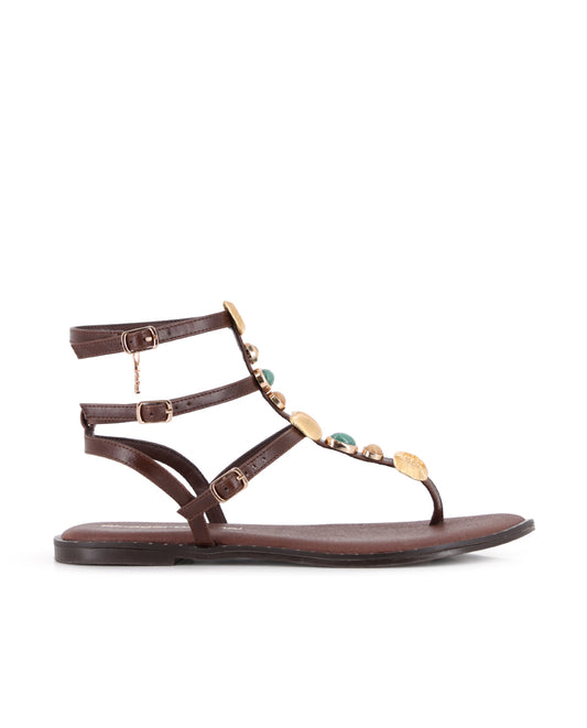 Sandalias Blogger Siena Marrón Mujer