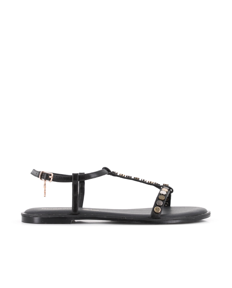 Sandalias Blogger Amanda Negro Mujer