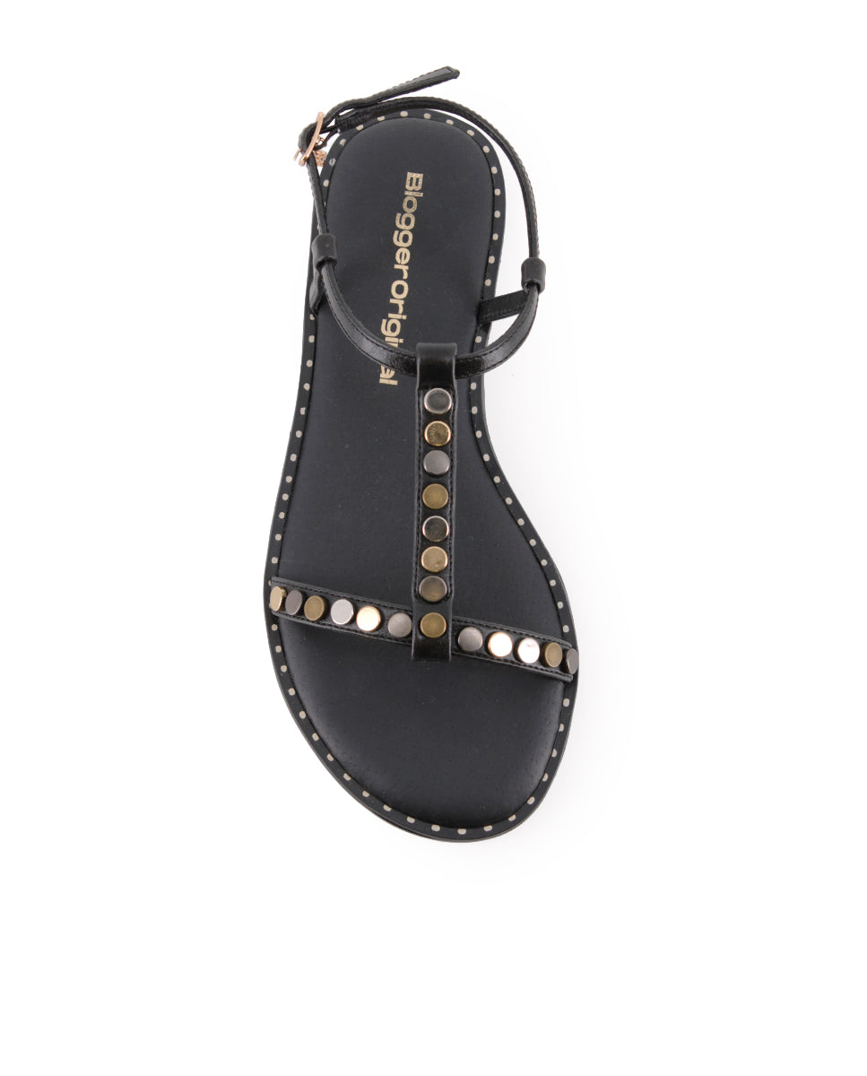 Sandalias Blogger Amanda Negro Mujer