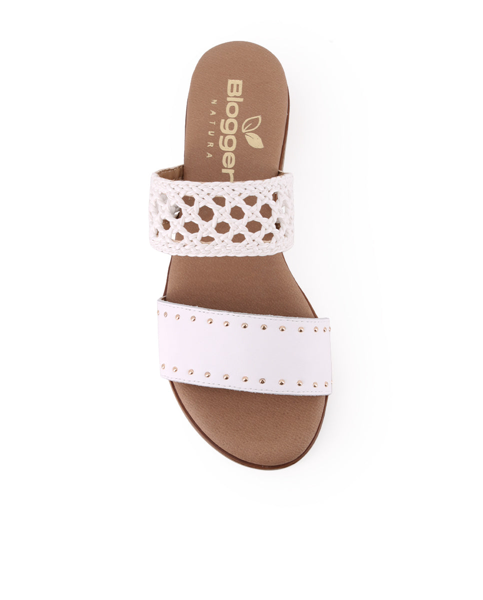Sandalias Blogger Fontana 05 Blanco Mujer