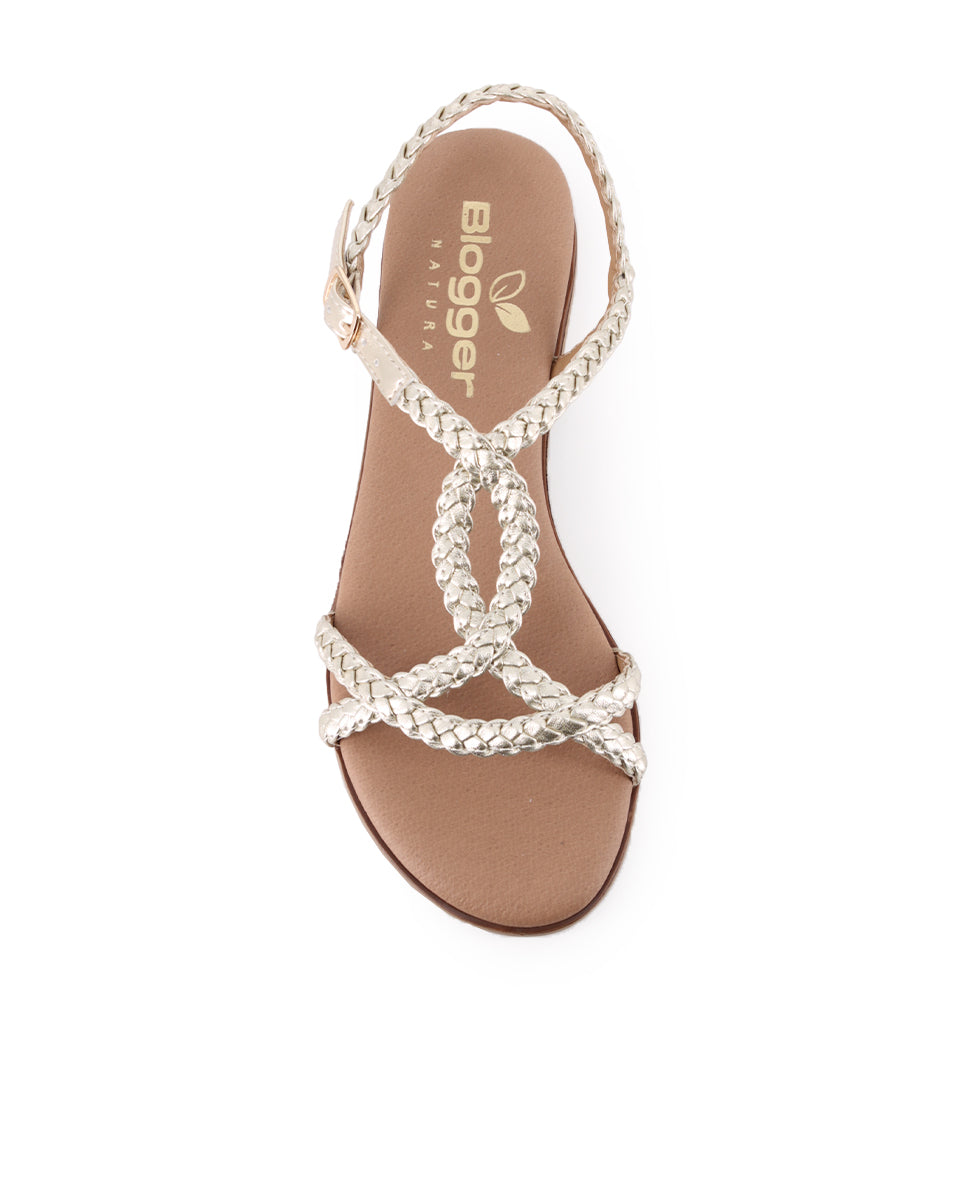 Sandalias Blogger Fontana 07 Dorado Mujer
