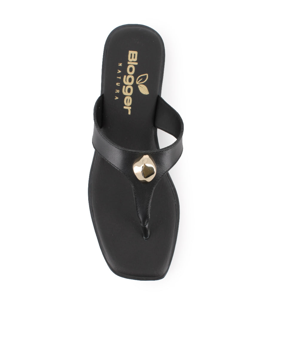 Sandalias Blogger Maxima 04 Negro Mujer