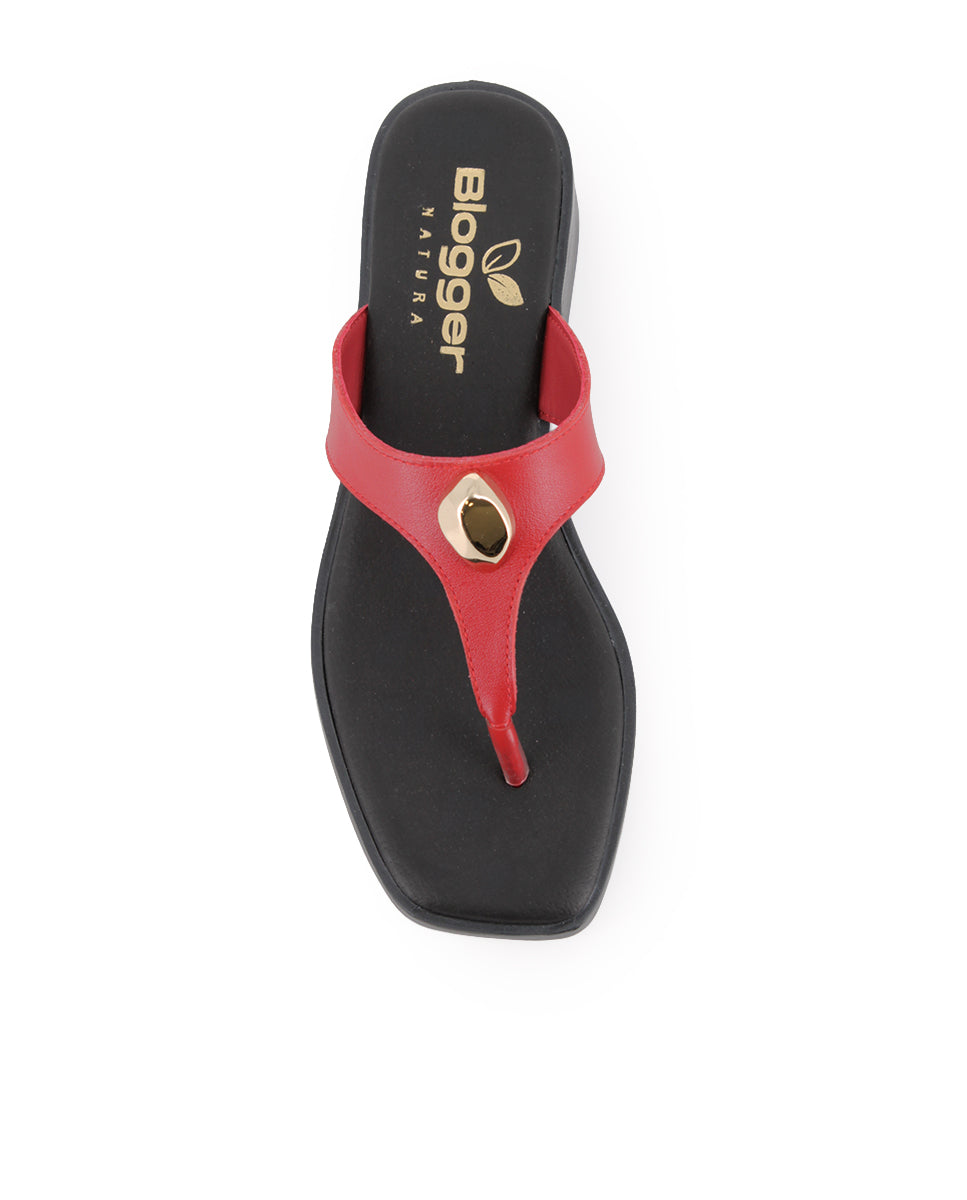 Sandalias Blogger Maxima 04 Rojo Mujer