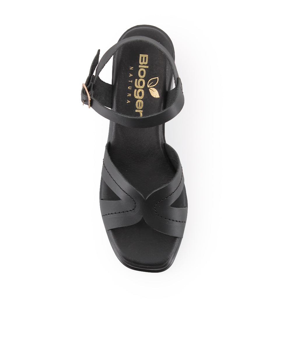 Sandalias Blogger Coachela 02 Negro Mujer