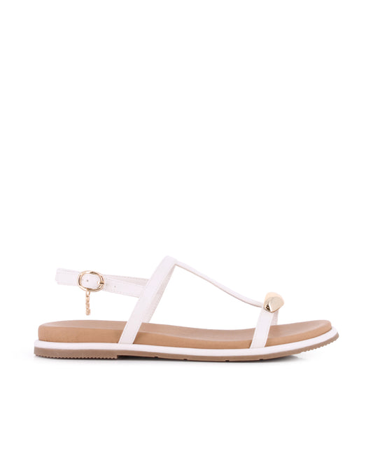 Sandalias Blogger Unique Blanco Mujer