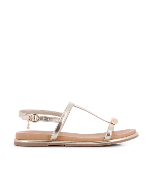 Sandalias Blogger Unique Dorado Mujer