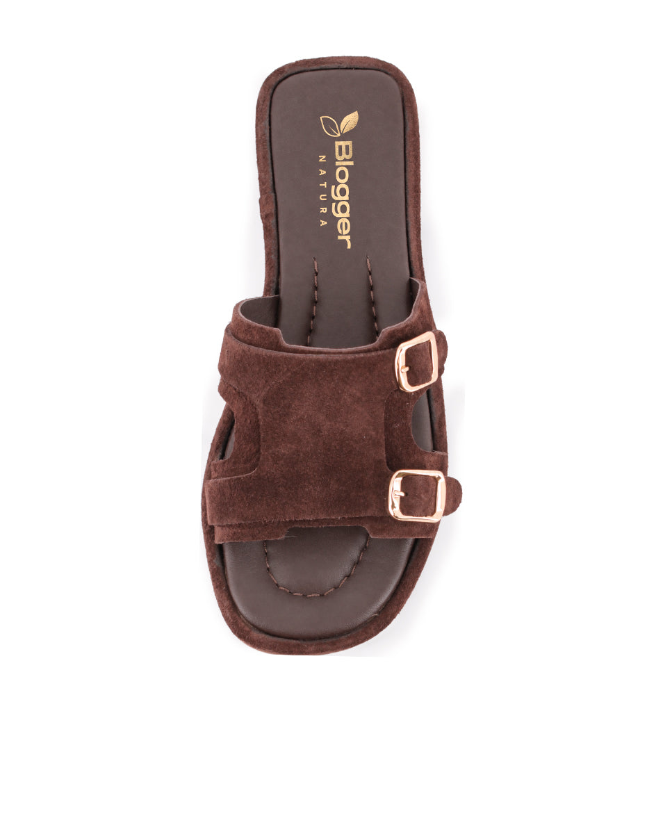 Sandalias Blogger Bremen Marrón Mujer