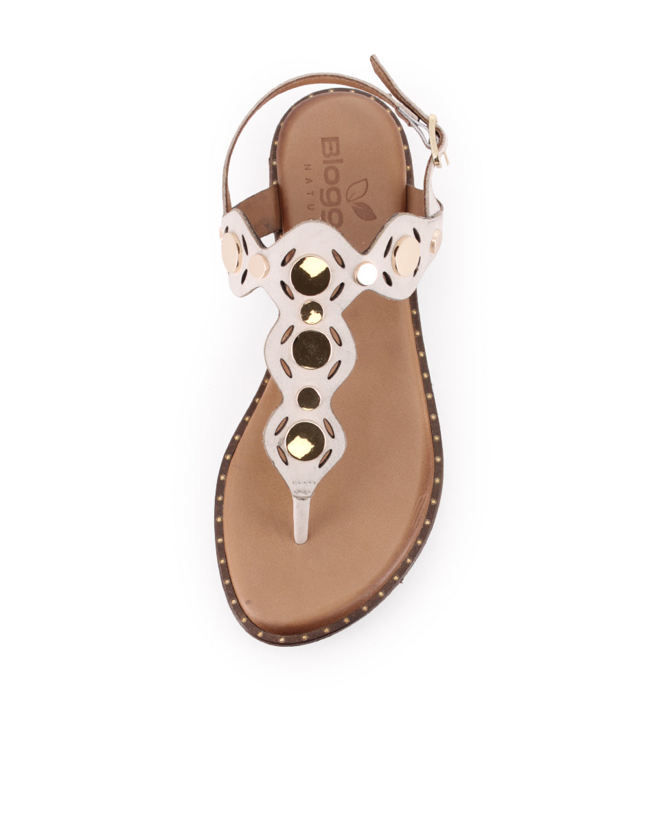 Sandalias Blogger Zar Beige Mujer