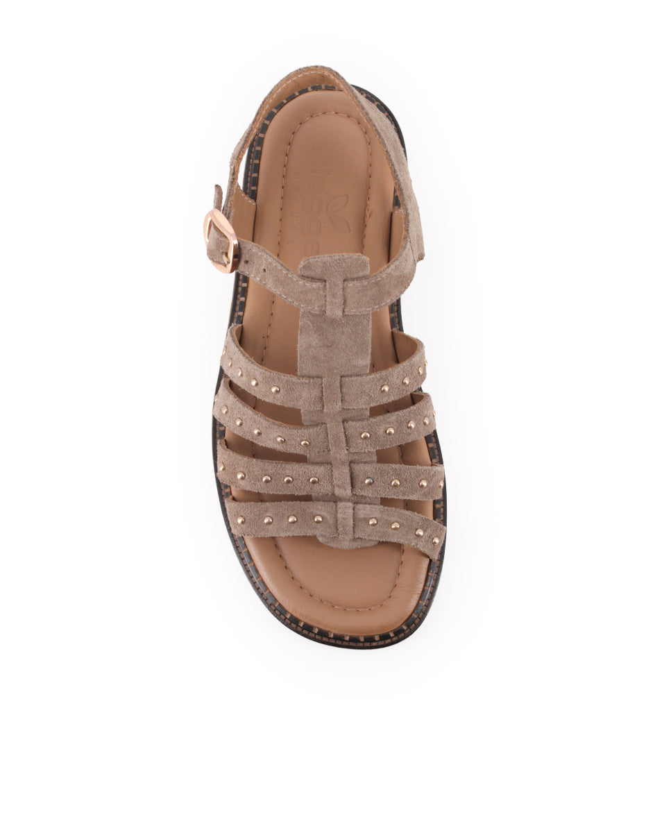 Sandalias Blogger Calatea Taupe Mujer