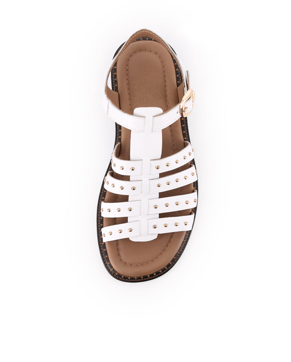 Sandalias Blogger Calatea Blanco Mujer