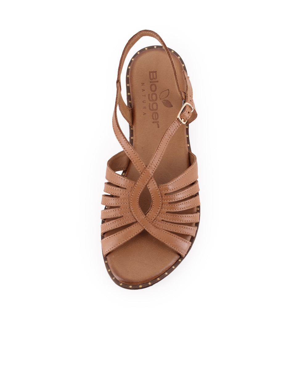 Sandalias Blogger Banus 02 Cuero Mujer