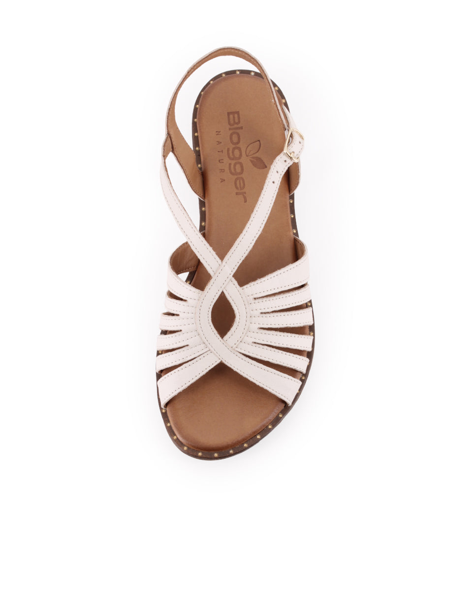 Sandalias Blogger Banus 02 Blanco Mujer