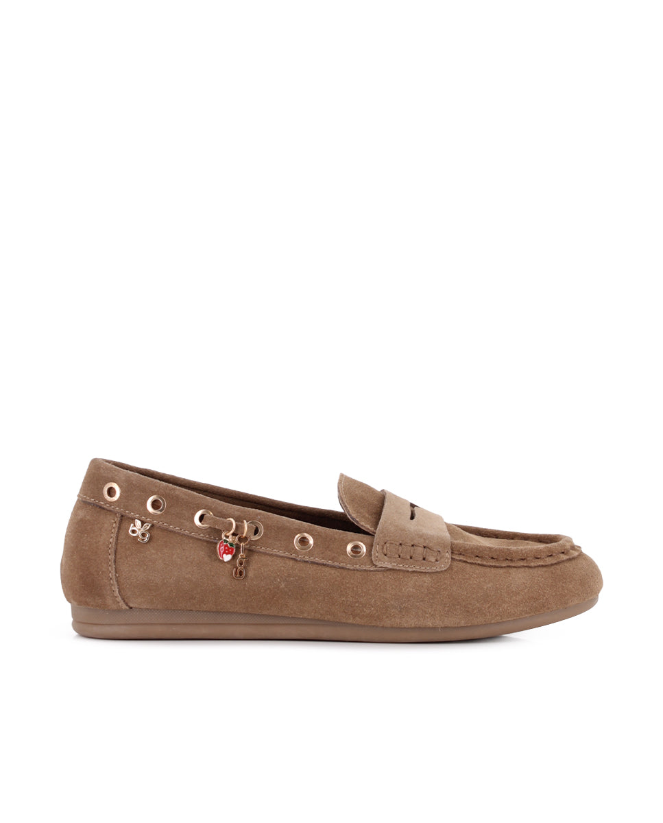 Mocasines Blogger Lorenza Camel Mujer
