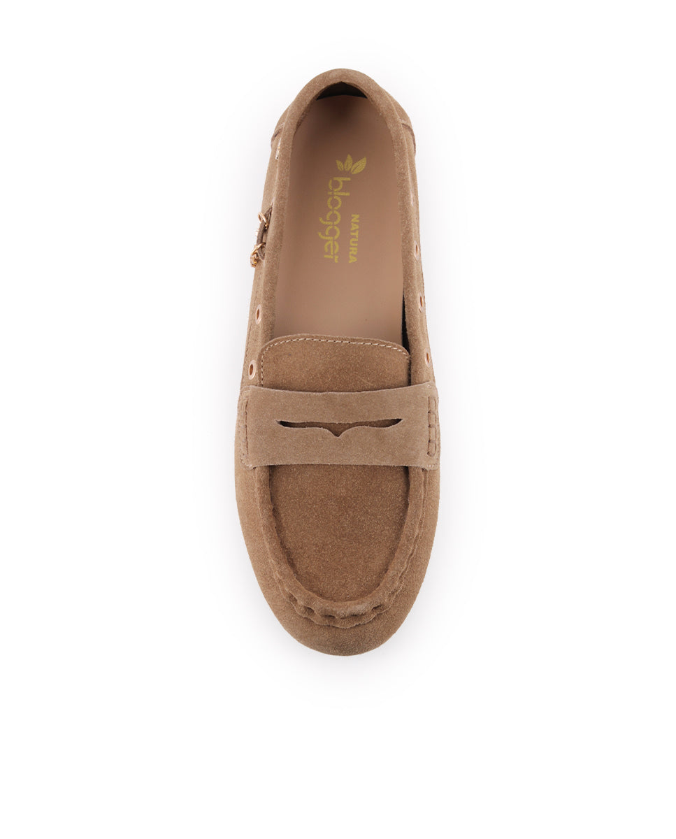 Mocasines Blogger Lorenza Camel Mujer