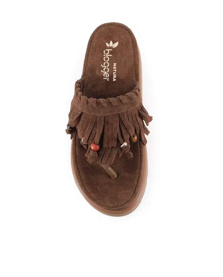 Sandalias Blogger Seminola Marrón Mujer