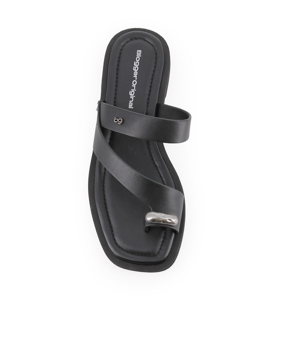 Sandalias Blogger Brynja Negro Mujer