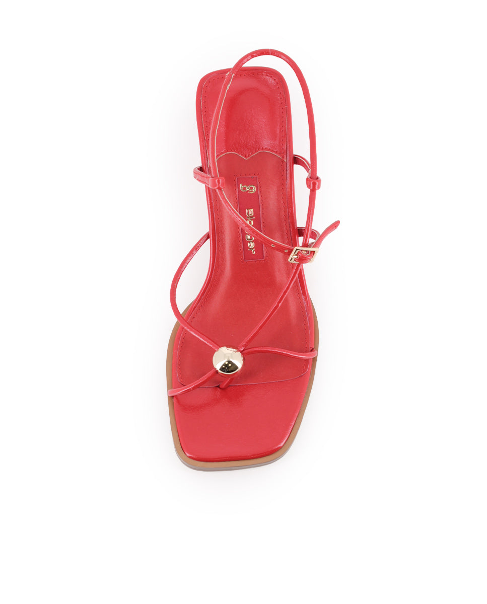 Sandalias Blogger Bellagio Rojo Mujer