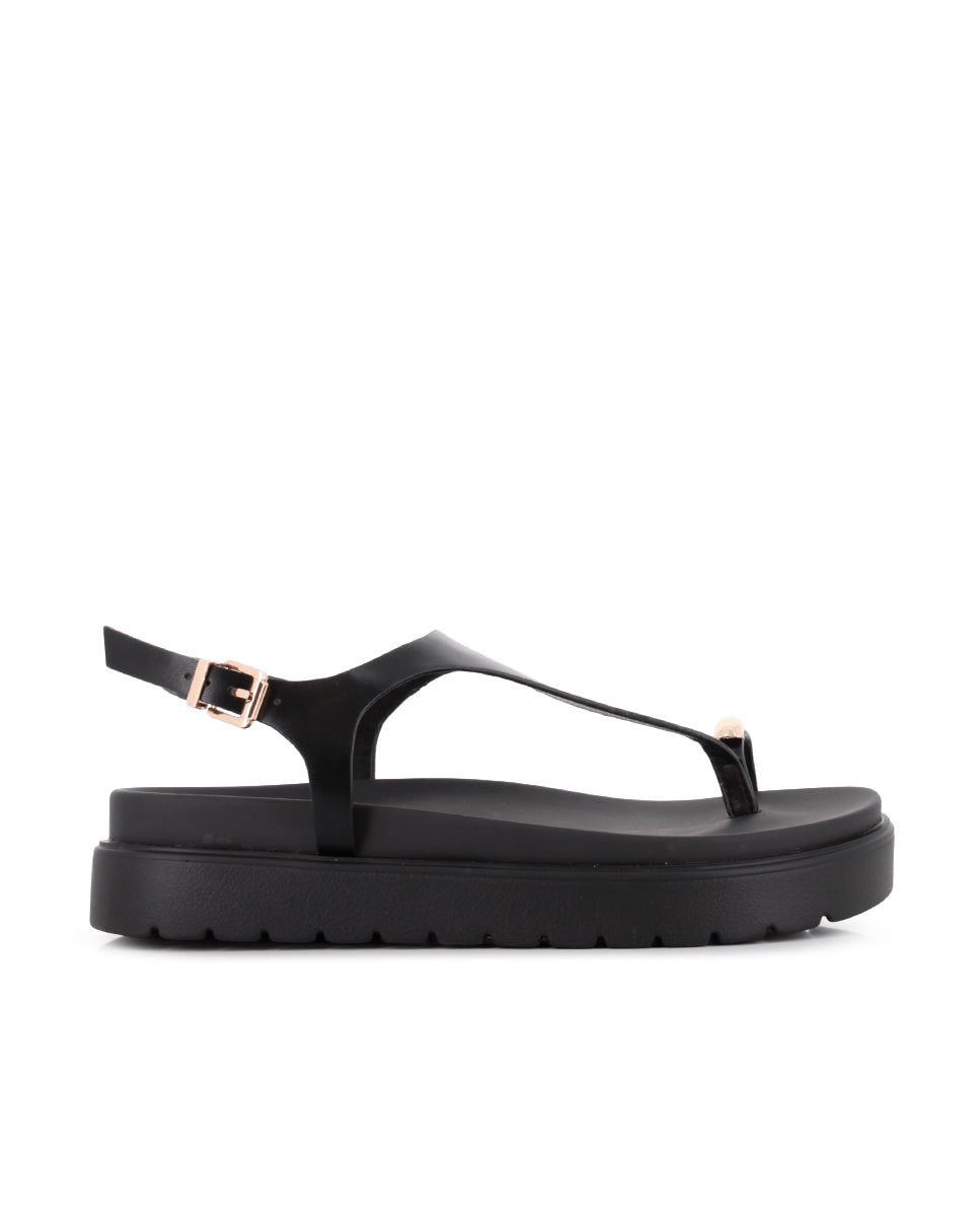 Sandalias Blogger Landy Negro Mujer