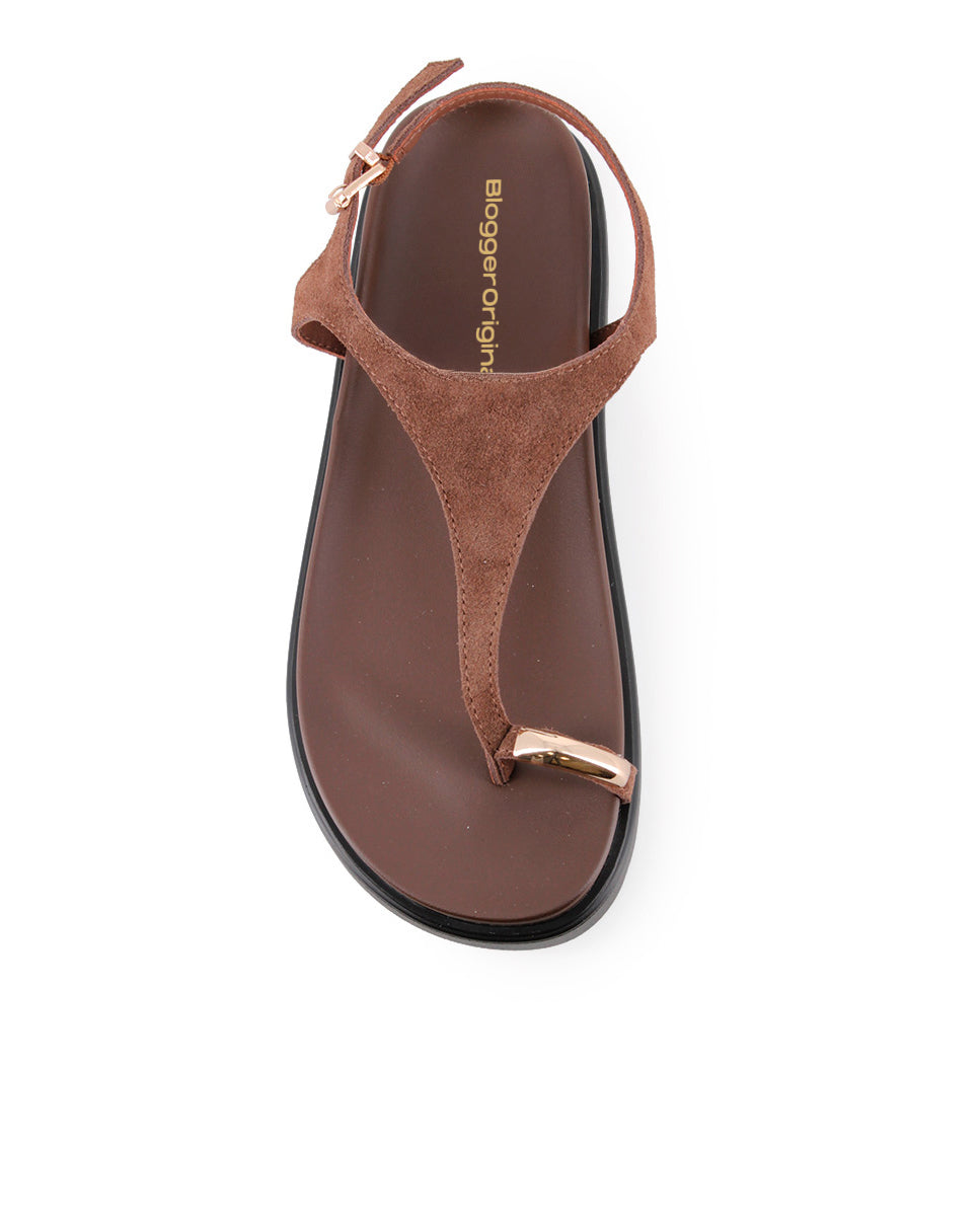 Sandalias Blogger Landy Marrón Mujer