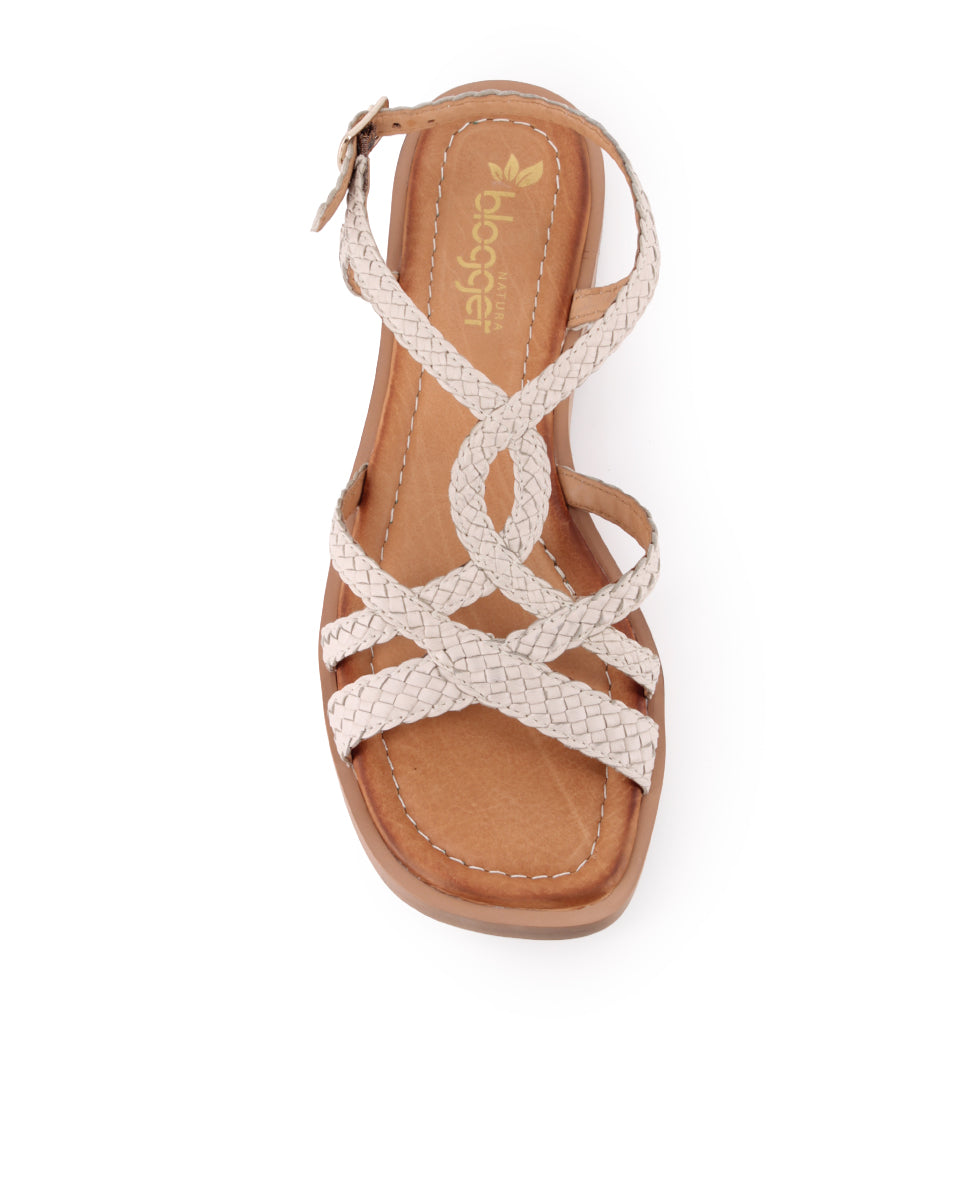 Sandalias Blogger Alejo Beige Mujer