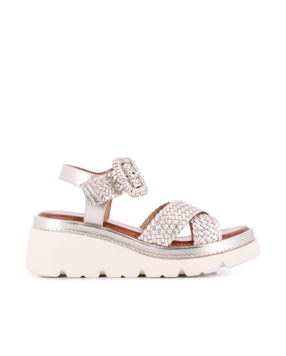Sandalias Blogger Charo Doradas Mujer