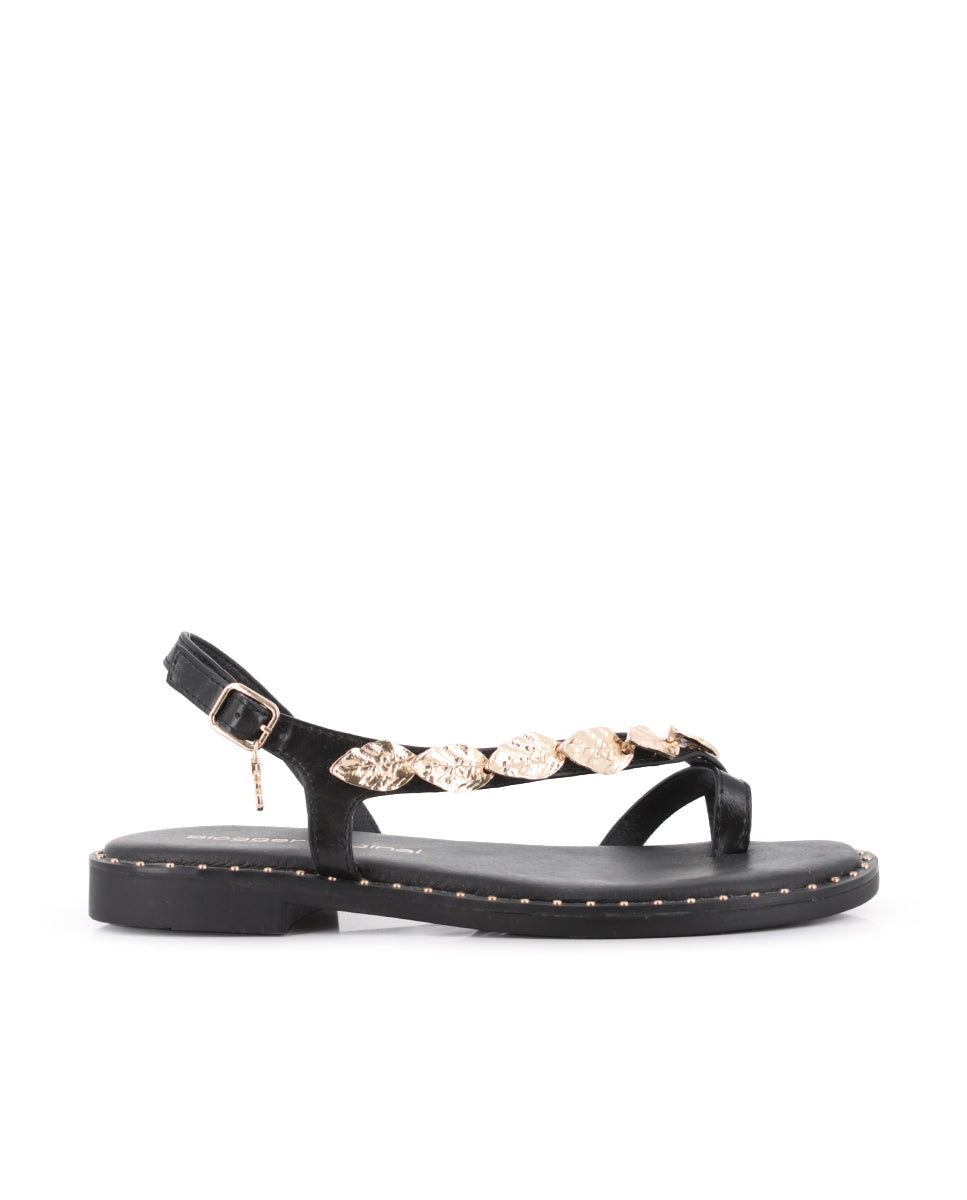 Sandalias Blogger Aura Negro Mujer