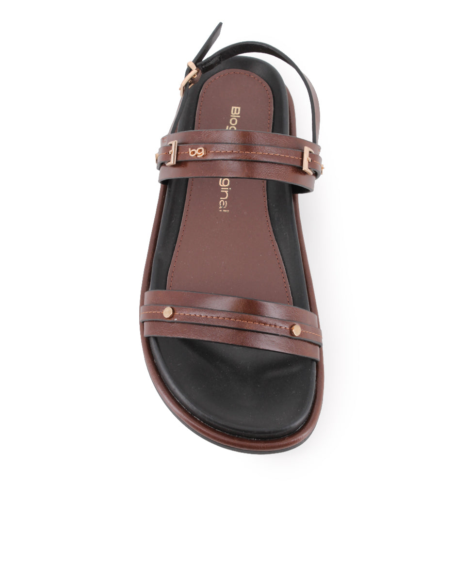 Sandalias Blogger Zaya Marrón Mujer