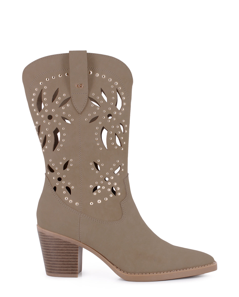 Botas Blogger Adriana Taupe Mujer